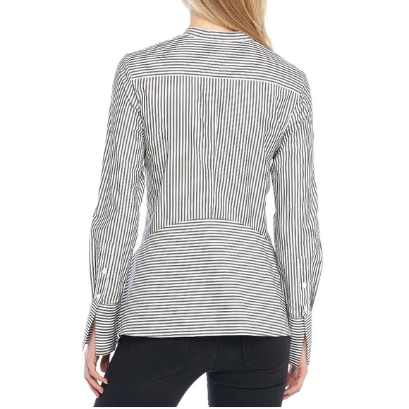 French Connection - Striped Peplum Top - NWOT - Picture 3 of 5